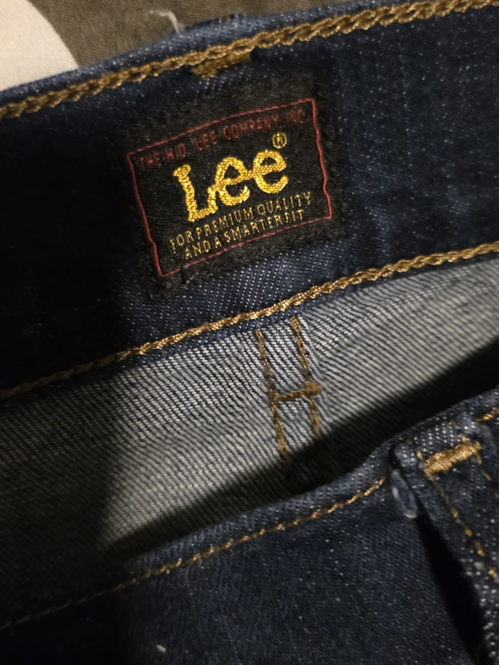 Lee Men's Dark Indigo Straight Leg Jeans